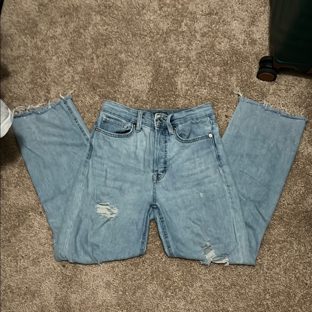 wild fable light blue distressed jeans